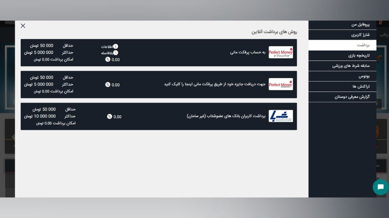 روش های برداشت در اریان بت