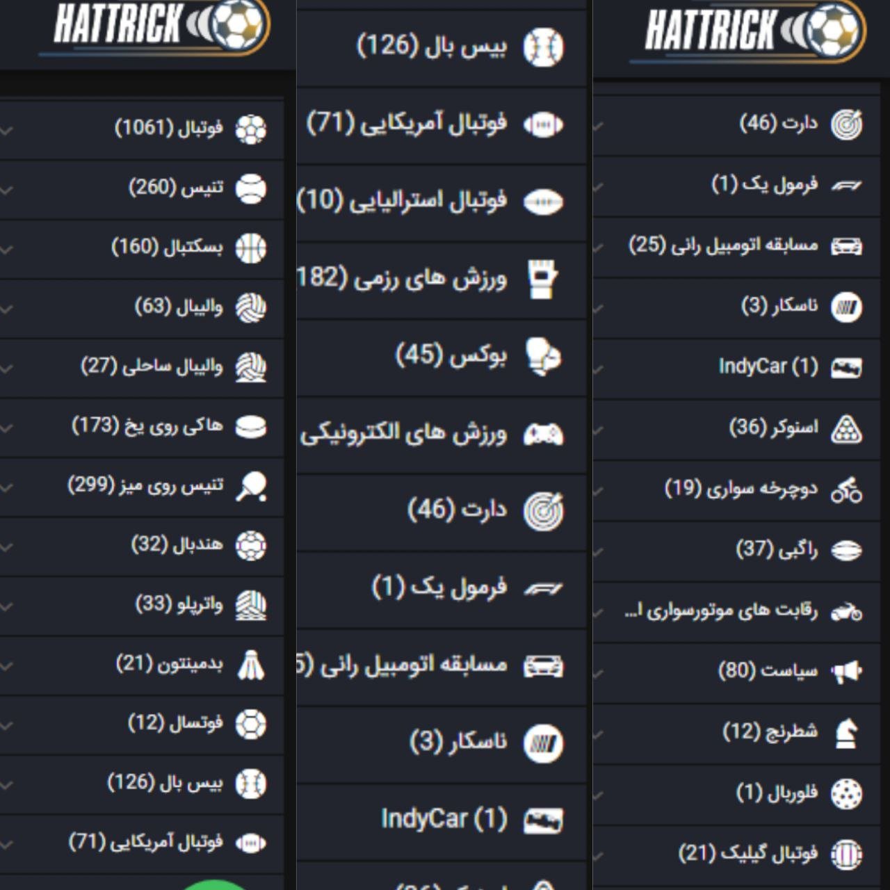 پیش بینی ورزشی در hattrick bet