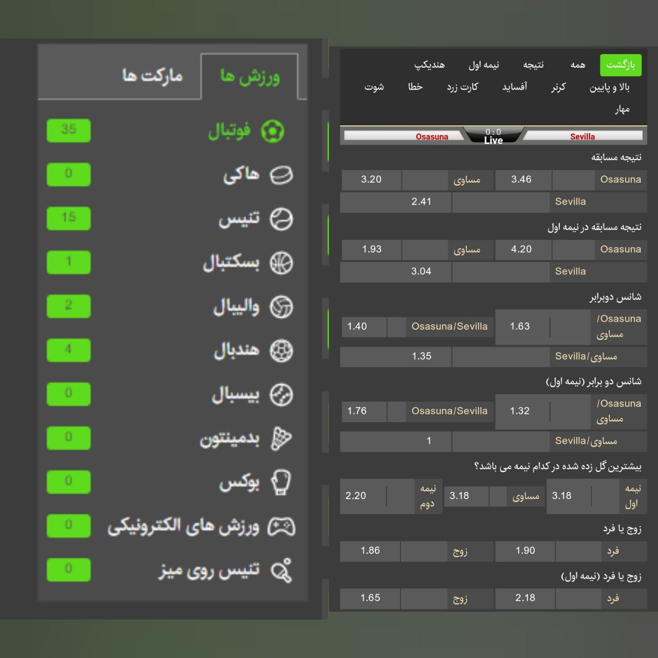 شرط بندی ورزشی در سولی بت