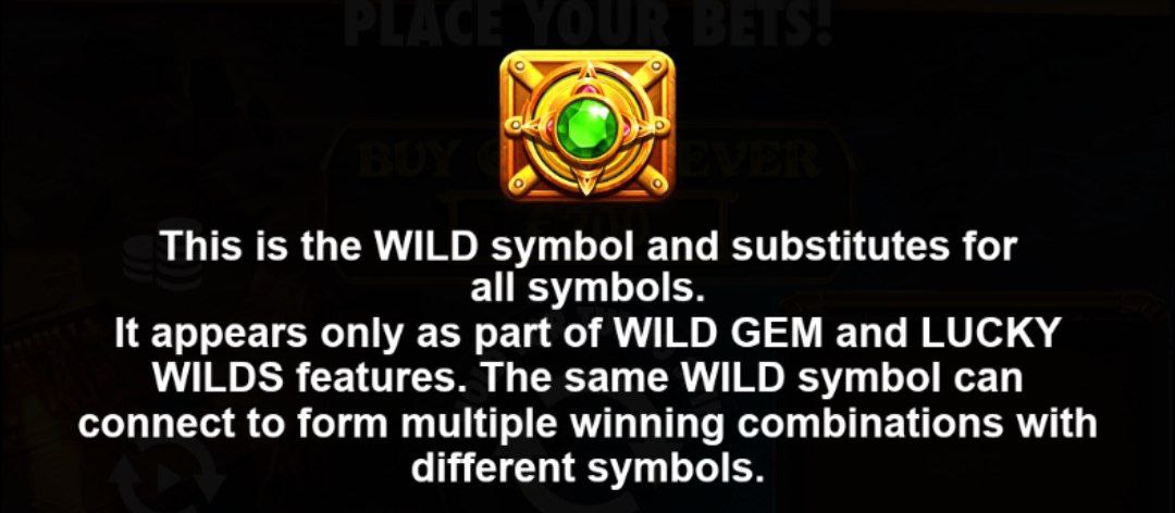 نماد wild در بازی gems bonanza