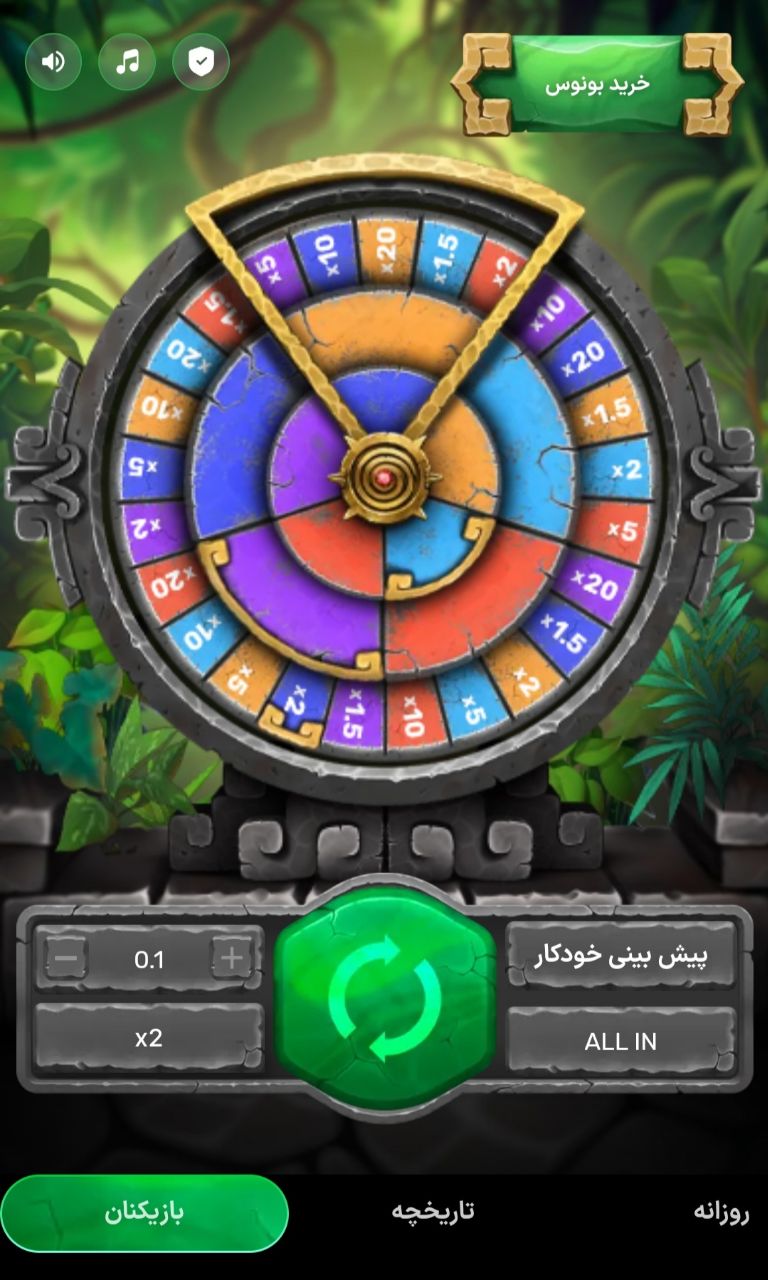 بازی jungle wheel