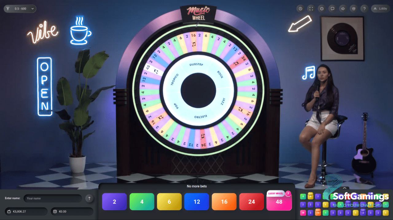 بازی music wheel